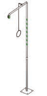 Basic line free standing shower